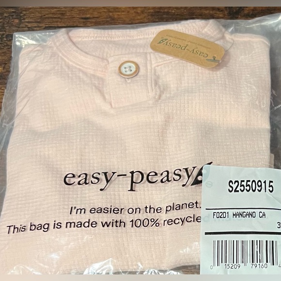 Easy-Peasy Baby Girls 2 Piece Outfit With Short Sleeve Top & Shorts Size 3 Month - Picture 3 of 12